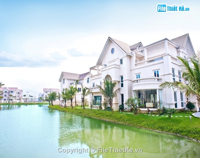 bản vẽ biệt thự vincom village kích thước 9.4x12.6,Biệt thự đơn lập vincom 3 tầng KT 9.4x12.6m,Bản vẽ cad biệt thự đơn lập vincom sài đồng